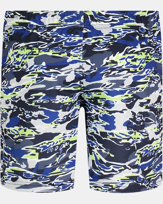 Boys' Pre-School UA Hyper Camo Boost Shorts, Blue, pdpMainDesktop image number 1